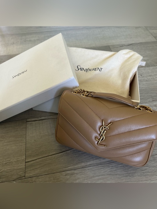 Yves Saint Laurent Handbags - Saint Laurent YSL Loulou Small Shoulder Bag in Lambskin Leather